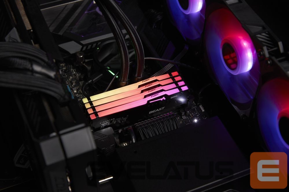 Operatīv atmiņa DDR4 Kingston Fury Beast 16GB DDR5, 6000 MHz, CL36, 288-Pin, DIMM Kit (8GB x 2)