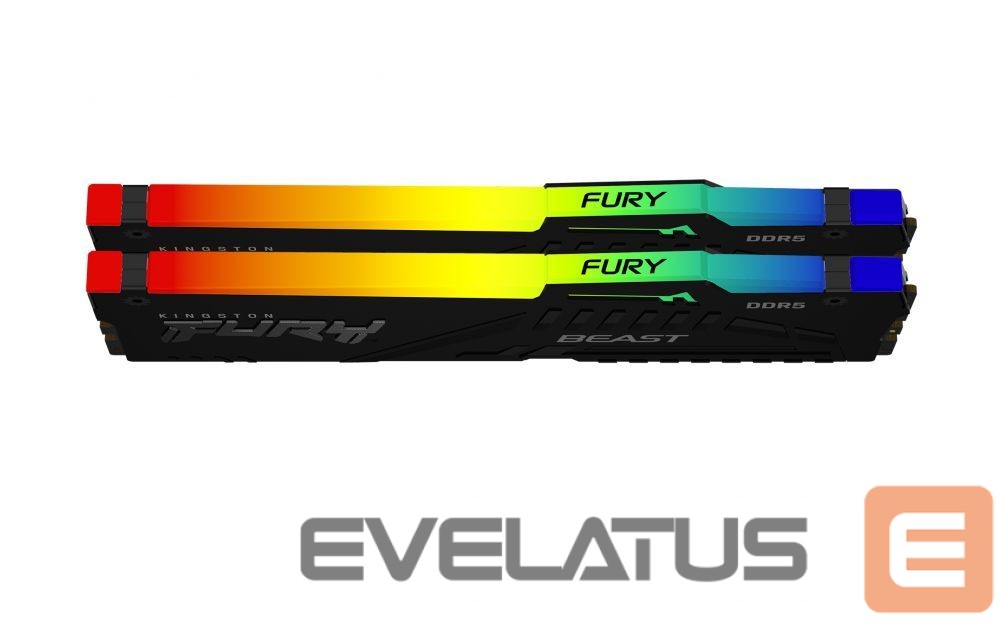 Operatīv atmiņa DDR4 Kingston Fury Beast 16GB DDR5, 6000 MHz, CL36, 288-Pin, DIMM Kit (8GB x 2)