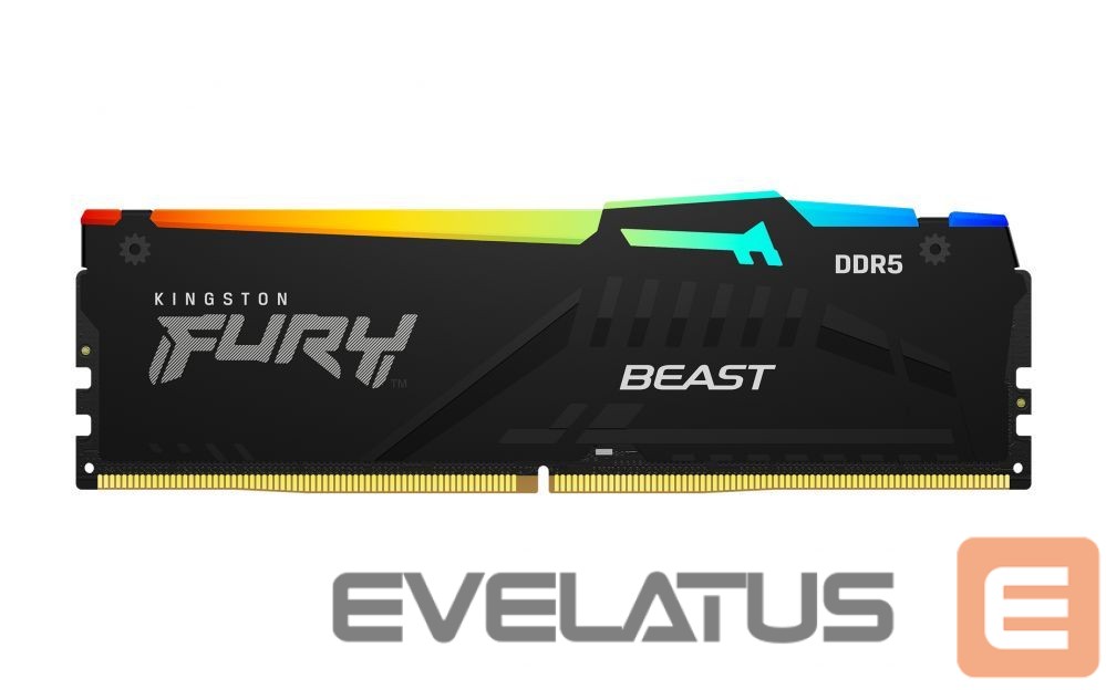 Operatīv atmiņa DDR4 Kingston Fury Beast 16GB DDR5, 6000 MHz, CL36, 288-Pin, DIMM Kit (8GB x 2)
