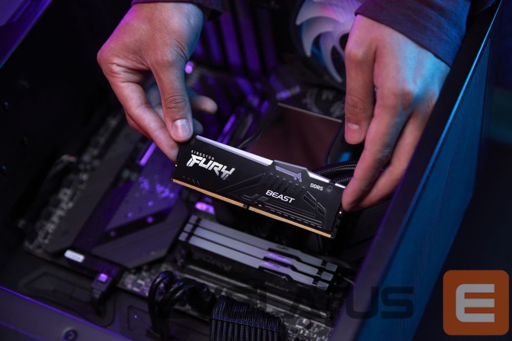Operatīv atmiņa DDR4 Kingston Fury Beast 16GB DDR5, 6000 MHz, CL30, 288-Pin, DIMM Kit (8GB x 2)