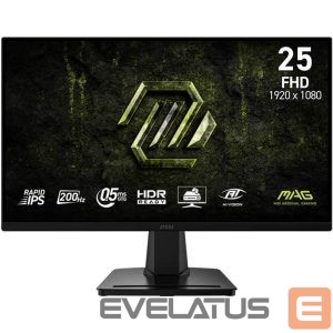 Monitors MSI  LCD Monitor||24.5 "|1920 x 1080 pixels|Full HD|Native aspect ratio 16:9|LCD|Flat|MAG256FE20 