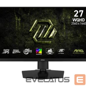 Monitors MSI  LCD Monitor||27 "|2560 x 1440 pixels|Wide Quad HD|Native aspect ratio 16:9|LCD|Flat|MAG274QPFE20 