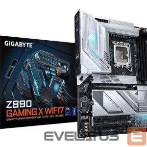 Pamatplate Intel procesorsiem Gigabyte  Mainboard||Intel Z890|LGA 1851 (Socket V1)|ATX|RAM DDR5-SDRAM|4xSlots|Wi-Fi Yes|Bluetooth Yes|1xPCI Express x16 slots|4xNumber of M.2 (M) slots|Z890GAMINGXWIFI71.1 