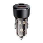 Adapteris Acefast  Acefast B12 car charger 60W USB-A / USB-C - black 