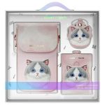 Citas preces Nimmy  Nimmy Big Eyed Pet 2.0 Cat 3-in-1 Phone Bag + Wallet + Tracker Case - Pink 