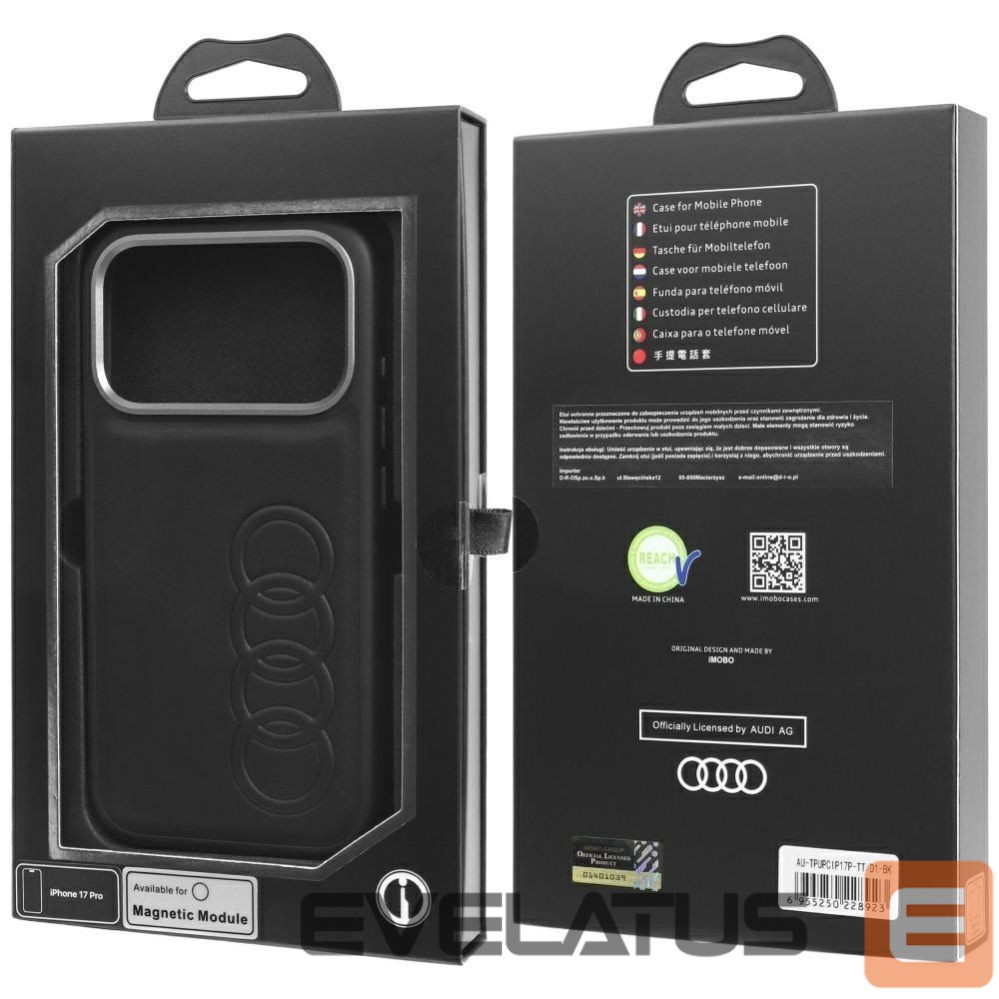 Citas preces Audi Audi TT Synthetic Leather MagSafe case for iPhone 17 Pro - black