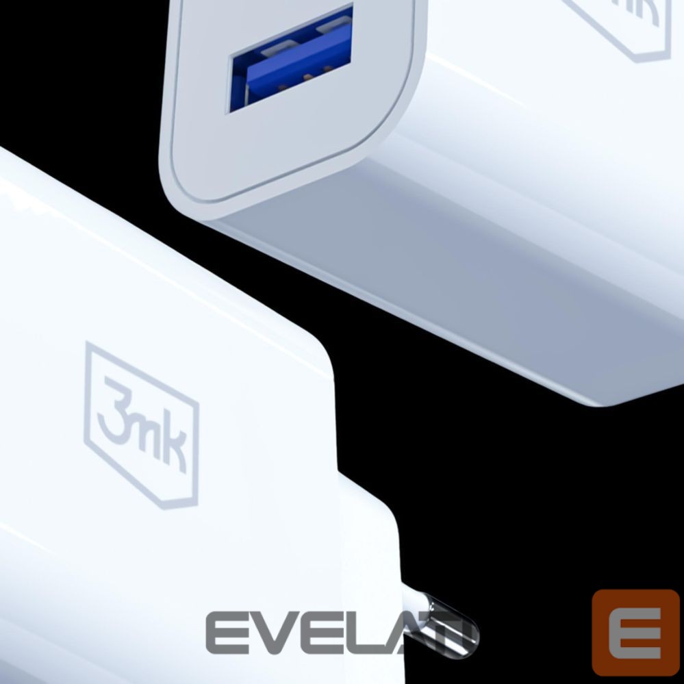 Citas preces 3MK 3mk FlowPower 10W 2.4A 2A Wall Charger - White