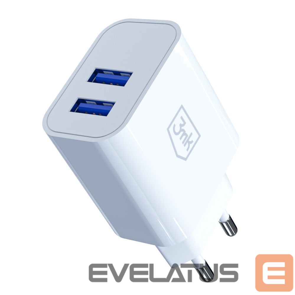 Citas preces 3MK 3mk FlowPower 10W 2.4A 2A Wall Charger - White