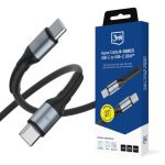 Citas preces 3MK  3mk Hyper Cable N-SERIES USB-C / USB-C 3m PD 3.0 QC 3.0 20V / 5A 100W - black 