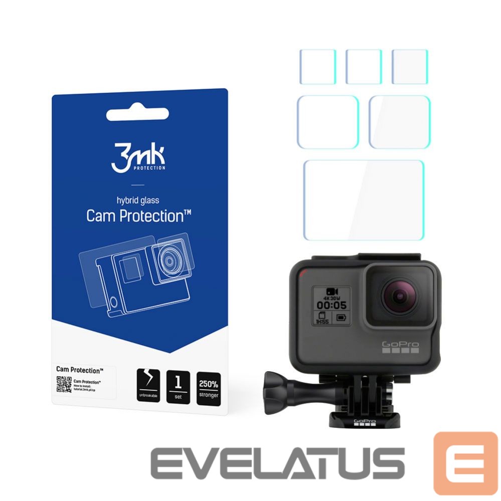 Cits mobilo telefonu aksesuārs 3MK 3mk Cam Protection Protective Glass for GoPro Hero 5/6/7