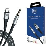Kabelis 3MK  3MK Kabel AUX USB-C - Jack 3,5 mm 1m 
