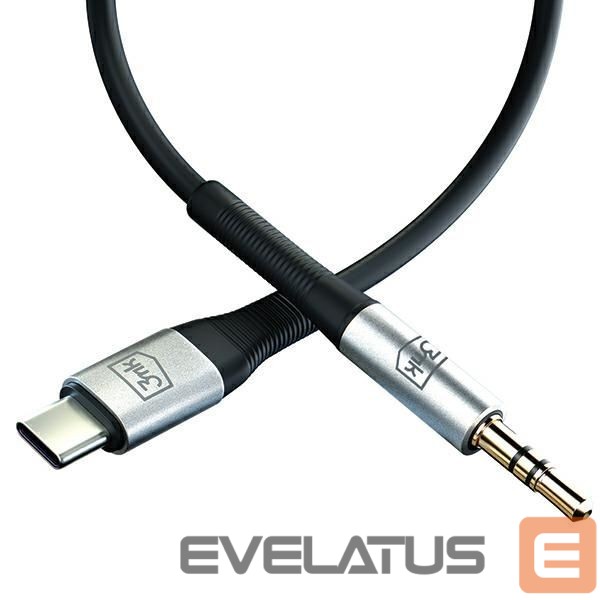 Cable 3MK 3MK Kabel AUX USB-C - Jack 3,5 mm 1m