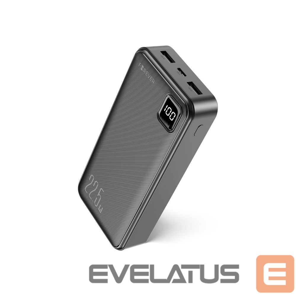 Ārējais akumulators Forever Forever power bank TB-300L PD QC 22,5W 20000 mAh black