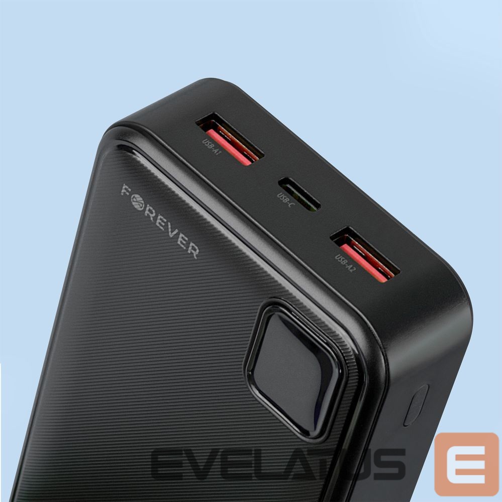 Ārējais akumulators Forever Forever power bank TB-300L PD QC 22,5W 20000 mAh black