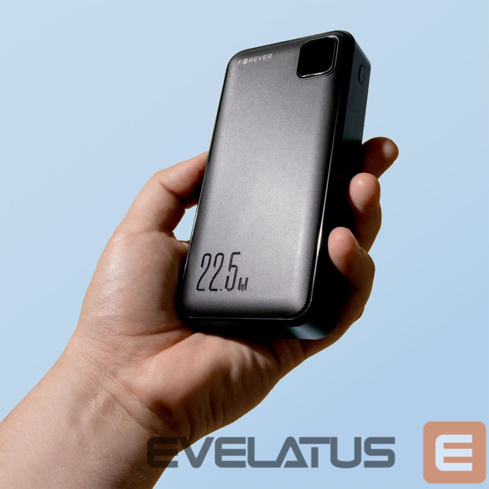 Ārējais akumulators Forever Forever power bank TB-300L PD QC 22,5W 20000 mAh black