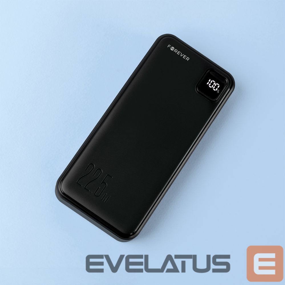 Ārējais akumulators Forever Forever power bank TB-300L PD QC 22,5W 20000 mAh black
