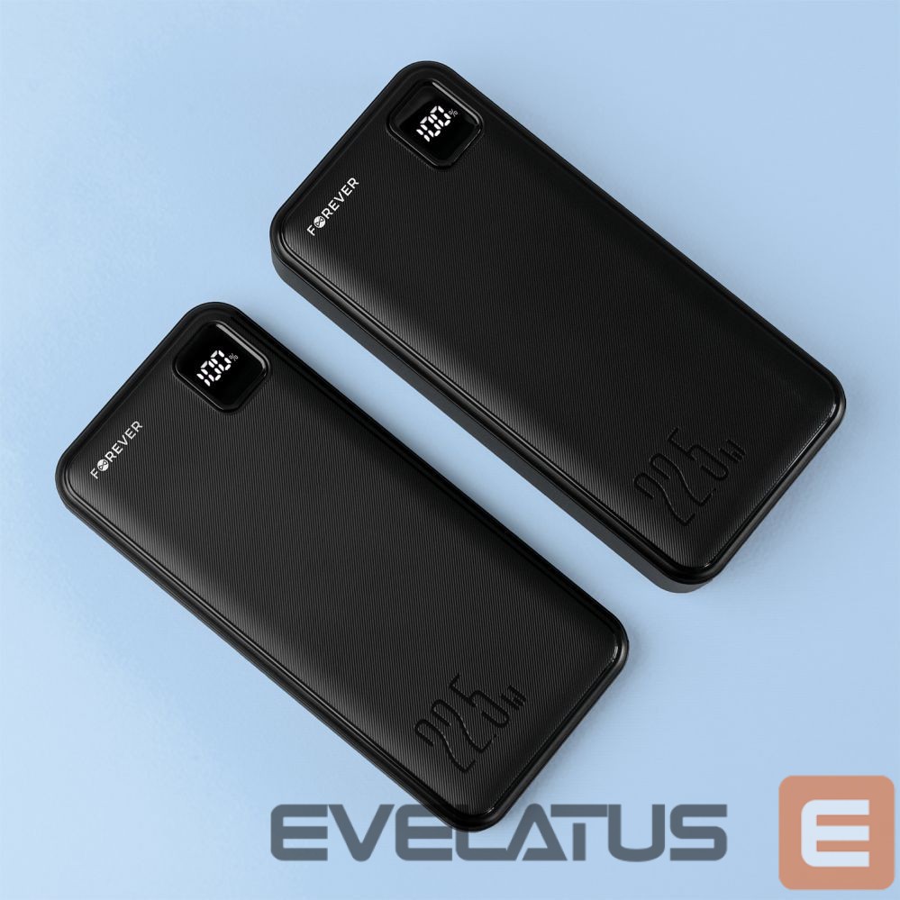 Ārējais akumulators Forever Forever power bank TB-300L PD QC 22,5W 20000 mAh black