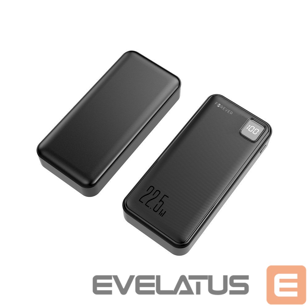 Ārējais akumulators Forever Forever power bank TB-300L PD QC 22,5W 20000 mAh black