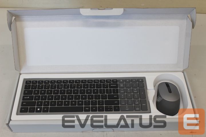 Datora tastatūra Dell SALE OUT. Wireless Keyboard and Mouse KM7120W US/LT International (QWERTY) REFURBISHED | | Keyboard and Mouse | KM7120W | Keyboard and Mouse Set | Wireless | Batteries included | EN/LT | REFURBISHED | Bluetooth | Titan Gray | Wireless connection