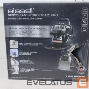 Putekļusūcējs Bissell  SALE OUT.  SpotClean HydroSteam Pro |  | Portable Carpet and Upholstery Cleaner | SpotClean HydroSteam Pro | Corded operating | Washing function | 1000 W | - V | Black | Warranty 24 month(s) | DAMAGED PACKAGING 