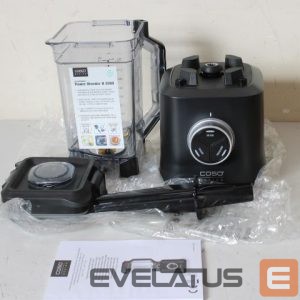 Mikseri un blenderi Caso  SALE OUT.  B 2000 Power Blender, Power 2000 W, Black |  Power Blender | B 2000 | Tabletop | 2000 W | Jar material Tritan | Jar capacity 2 L | Ice crushing | Black | UNPACKED, DAMAGED INNERT PACKAGING 