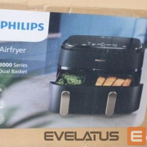 Galda grils Philips  SALE OUT.  NA352/00 Airfryer, 2750 W, Pan volume 9 L, Charcoal Grey/Copper |  Airfryer | NA352/00 | Power 2750 W | Capacity 9 L | Rapid Air technology | Charcoal Grey/Copper | DAMAGED PACKAGING | 23 month(s) 