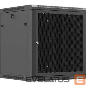 Citas preces Lanberg  Wall mounted installation cabinet 19"12U 600X600, Black perforated door (Flat pack) | 