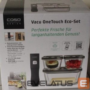 Cita mazā sadzīves tehnika Caso  SALE OUT.  Vacu OneTouch Vacuum sealer Eco-Set | Black | DEMO 