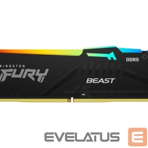 Operatīv atmiņa DDR4 Kingston  KF564C32BBEA-16 16GB 6400MT/s DDR5 CL32 DIMM FURY Beast Black RGB EXPO | 