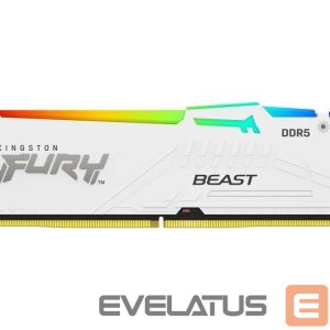 Operatīv atmiņa DDR4 Kingston  KF564C32BWEA-16 16GB 6400MT/s DDR5 CL32 DIMM FURY Beast White RGB EXPO | 