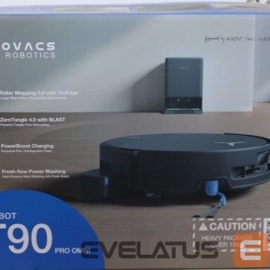 Putekļusūcējs Ecovacs  SALE OUT.  DEEBOT T90 PRO OMNI BLACK Vacuum cleaner, Robot, Wet&Dry, 30800Pa,  TruEdge 3.0, AIVI 3D 3.0, 4000 mAh, Black + Auto-empty |  Robotic Vacuum Cleaner | DEEBOT T90 PRO OMNI | Wet&Dry | Operating time (max) 350 min | Li-Ion | 4000 mAh | Dust capacity 0.25 L | 30000 Pa | Black | SCRATCHED ITEM PART, DEMO 