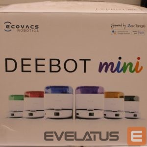 Putekļusūcējs Ecovacs  SALE OUT.  DEEBOT mini Vacuum cleaner, Robot, Wet&Dry, ZeroTangle Technology, Agile Navigation, White/Blue + Auto-empty station |  Robotic Vacuum Cleaner | DEEBOT mini BLUE | Wet&Dry | Li-ion | 3200 mAh | Dust capacity 1.8 L | 8000 Pa | White/Blue | SCRATCHED ITEM, DAMAGED CHARGING STATION BODY 