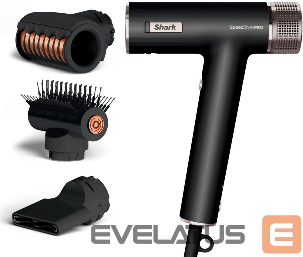 Veselības aizsardzība Shark SpeedStyle Pro 3-in-1 1750 W black - Hair dryer |
