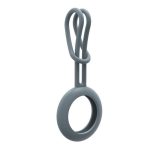 Smart tag aksesuārs iLike  AirTag Silicone Keychain Loop Case Grey Blue