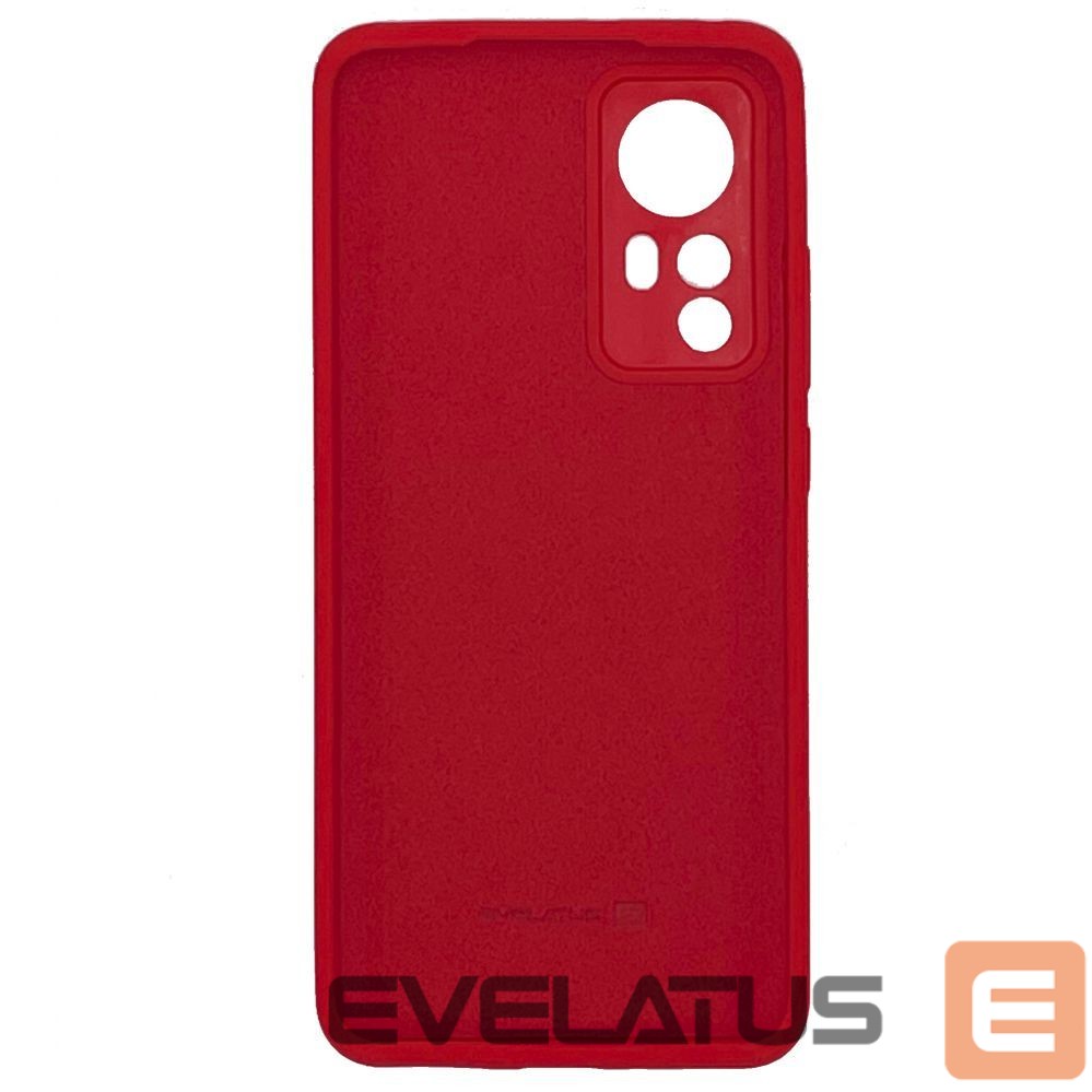 Aizmugurējais vāciņš Evelatus Xiaomi 12/12x Premium Soft Touch Silicone Case Red