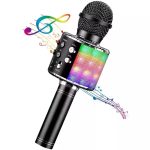 Mikrofons iWear  M85 Karaoke Kids & Adult Fun Effect Microphone with Speakers & Recod Micro SD USB Bluetooth 