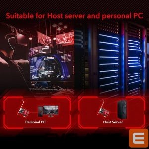 Rūteris Cudy  PE25 NetPro 2.5G Ethernet PCIe Adapter Realtek Chipset VLAN Jumbo Frame Flow Control Black 
