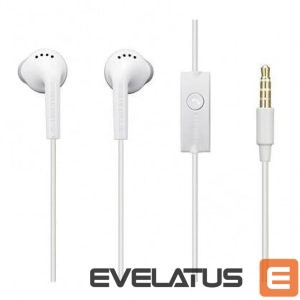 Vadu austiņas Samsung  EHS61ASFWE Universal Original Stereo 3.5mm Headset with Cable 1.2m Microphone White (OEM) 