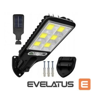 LED Lukturis Elight  LU17 Solar LED Street Light 120 COB PIR Sensor + Waterproof Design ABS Construction Black