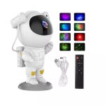 LED Prožektors CP  3D Astronout 360 degree Rotate Head Star Sky & Nebula projector with Remote White