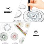 Cita prece iLike  28pcs Spiral Drawing Ruler Set Includes Gears Pens A4 Paper Tutorial ABS Plastic 