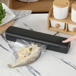 Vakuma trauki IVY  VCM1 Vacuum Sealer Machine for Food Storage with LED Display Black