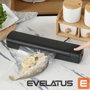 Vakuma trauki IVY  VCM1 Vacuum Sealer Machine for Food Storage with LED Display Black