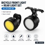 Piederums velosipēdiem iLike  2PCS Bicycle Front & Rear Light Set – USB Rechargeable LED Bike Lights for Mountain & Road Bikes, Electric Bikes, Scooters, E-Scooters, Kids Bikes 