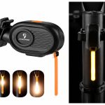 Piederums velosipēdiem iLike  JOWORSE Rechargeable COB LED Bike Tail Light, USB-C Bicycle Rear Safety Light, 300mAh Waterproof Cycling Warning Light 