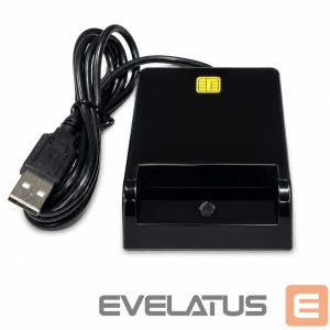 Parveidotājs iLike  USB Smart Card Reader, Contact IC Card Reader for Digital Signature, eID, Banking & Government Cards Black