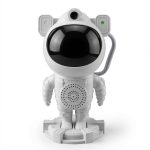 LED Prožektors iLike  Astronaut Smart LED Lamp with Bluetooth Speaker, RGB Night Light, Remote Control, 360° Rotating Head White