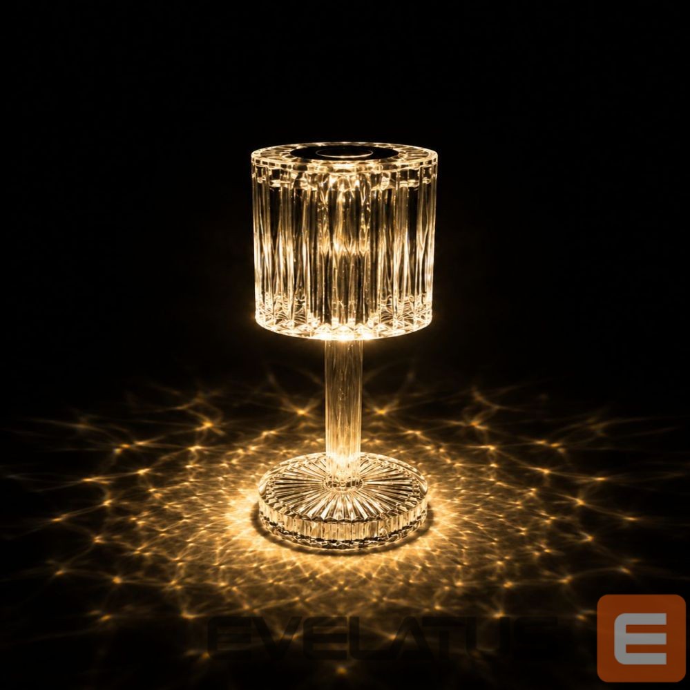 Galda lampa iLike Crystal Touch RGB LED Table Lamp with Bluetooth Speaker, Ambient Night Light & Remote Control