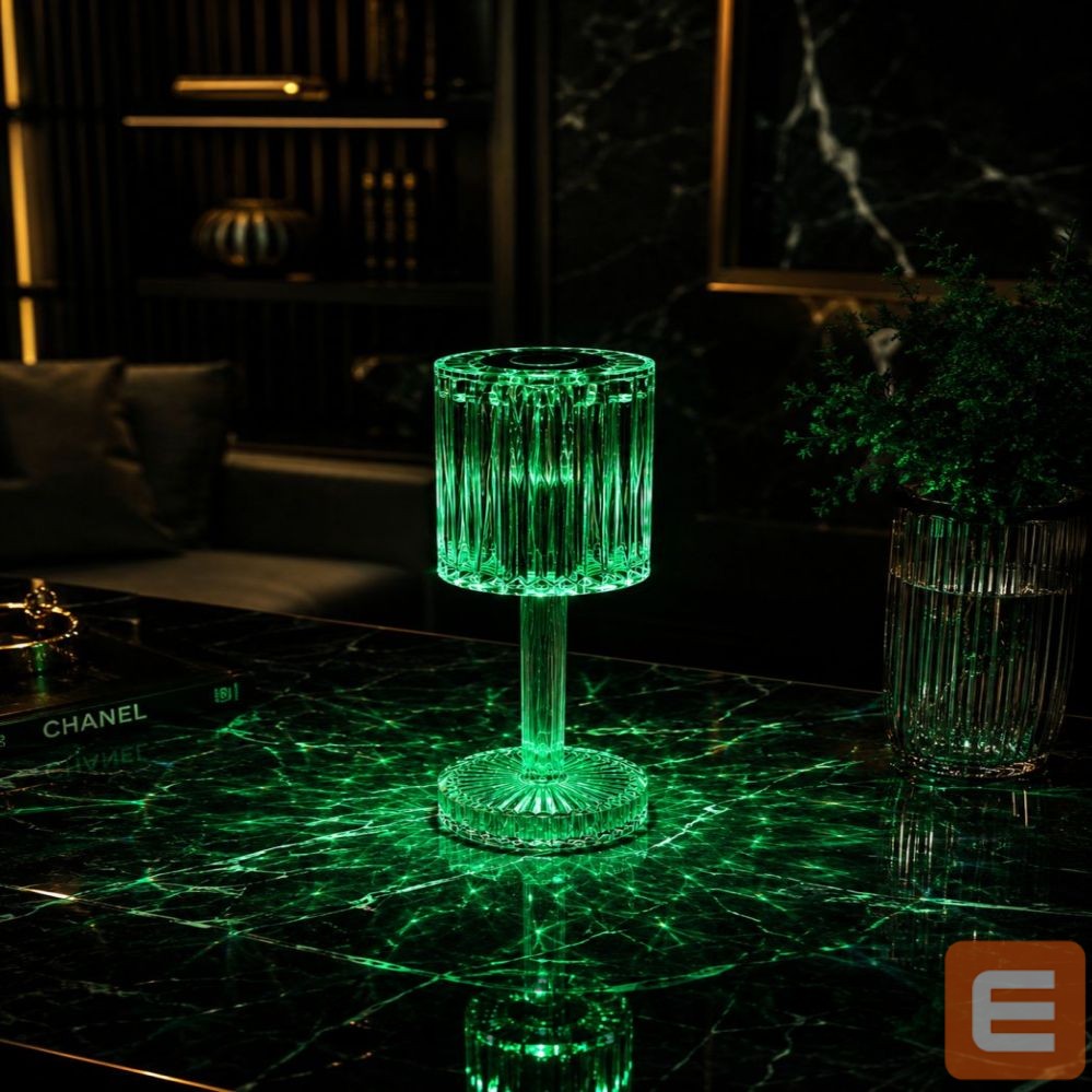 Galda lampa iLike Crystal Touch RGB LED Table Lamp with Bluetooth Speaker, Ambient Night Light & Remote Control