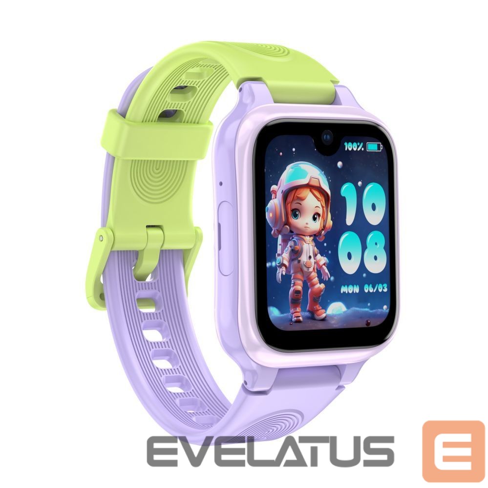 Viedpulksteni LAGENIO AI Kids Watch K9 4G Purple